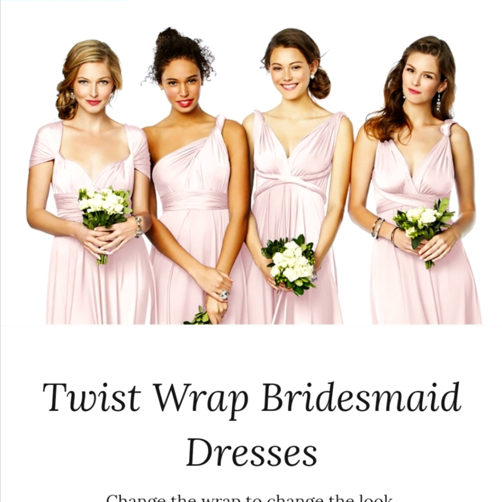 Wrap bridesmaid dress